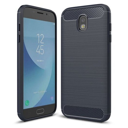 Carbon Fiber Soft Silicone Tpu Shockproof Case For Samsung Galaxy J5 Pro / 2017 J530