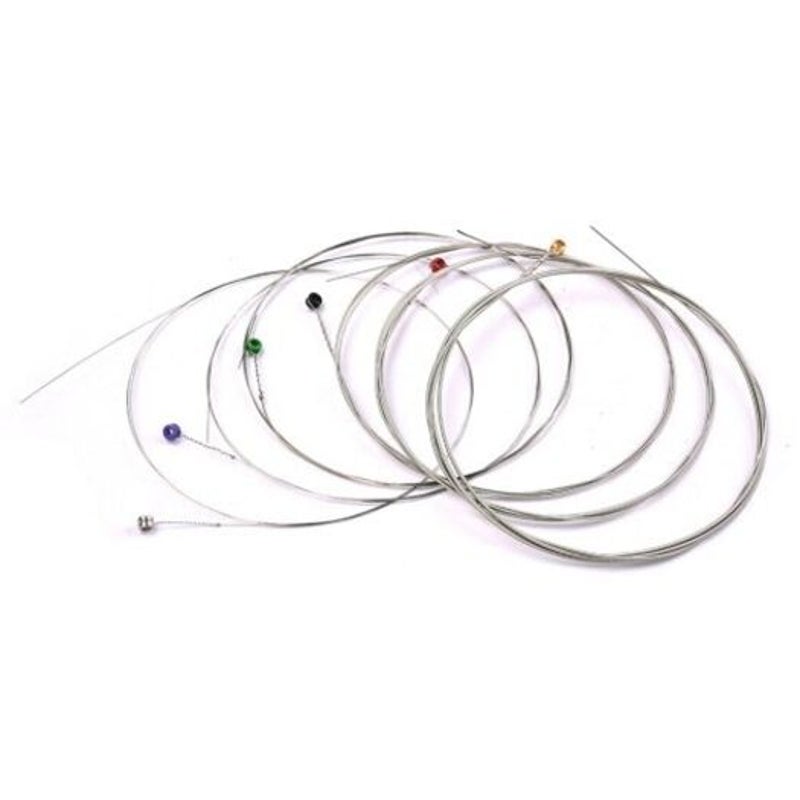 Carbon Steel Guitar Strings Electric 6Pcs Silver