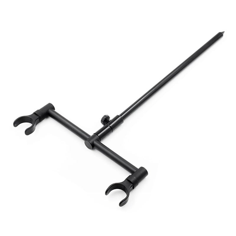 Carp Fishing Buzz Bars Rod Holder Black Buzzer Pole Rest Alarm Pack 2