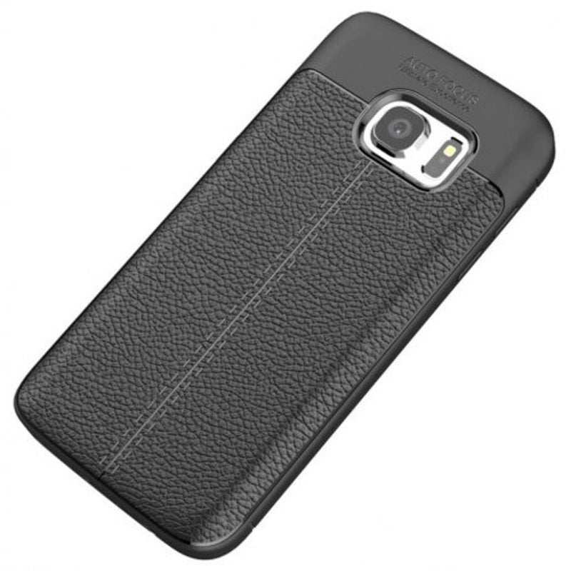 Case For Samsung Galaxy S7 Shockproof Back Cover Solid Color Soft Tpu Black