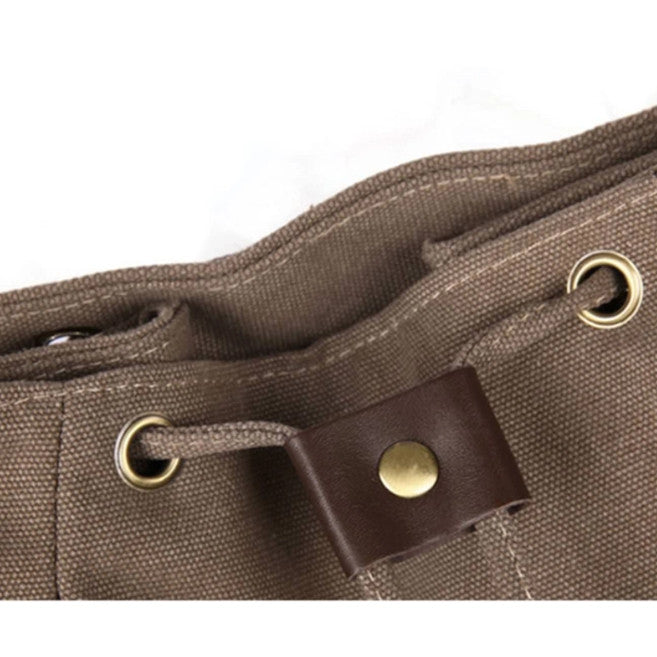 Casual Retro Style Waterproof Canvas Backpack Brown