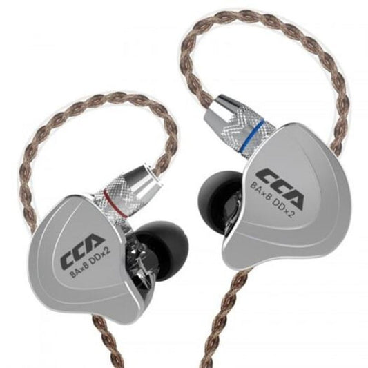 Cca C10 In Ear Wire Earphone Hifi Running Sports 5 Drive Unit Black Without Mic