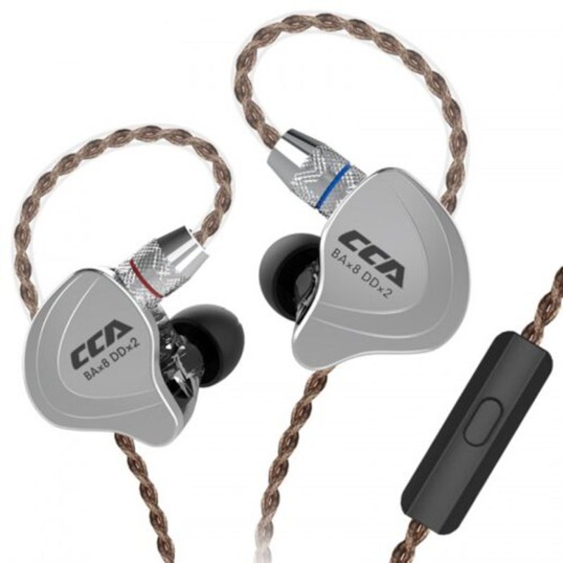 Cca C10 In Ear Wire Earphone Hifi Running Sports 5 Drive Unit Black Without Mic