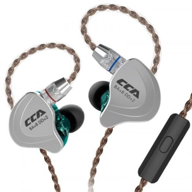 Cca C10 In Ear Wire Earphone Hifi Running Sports 5 Drive Unit Black Without Mic