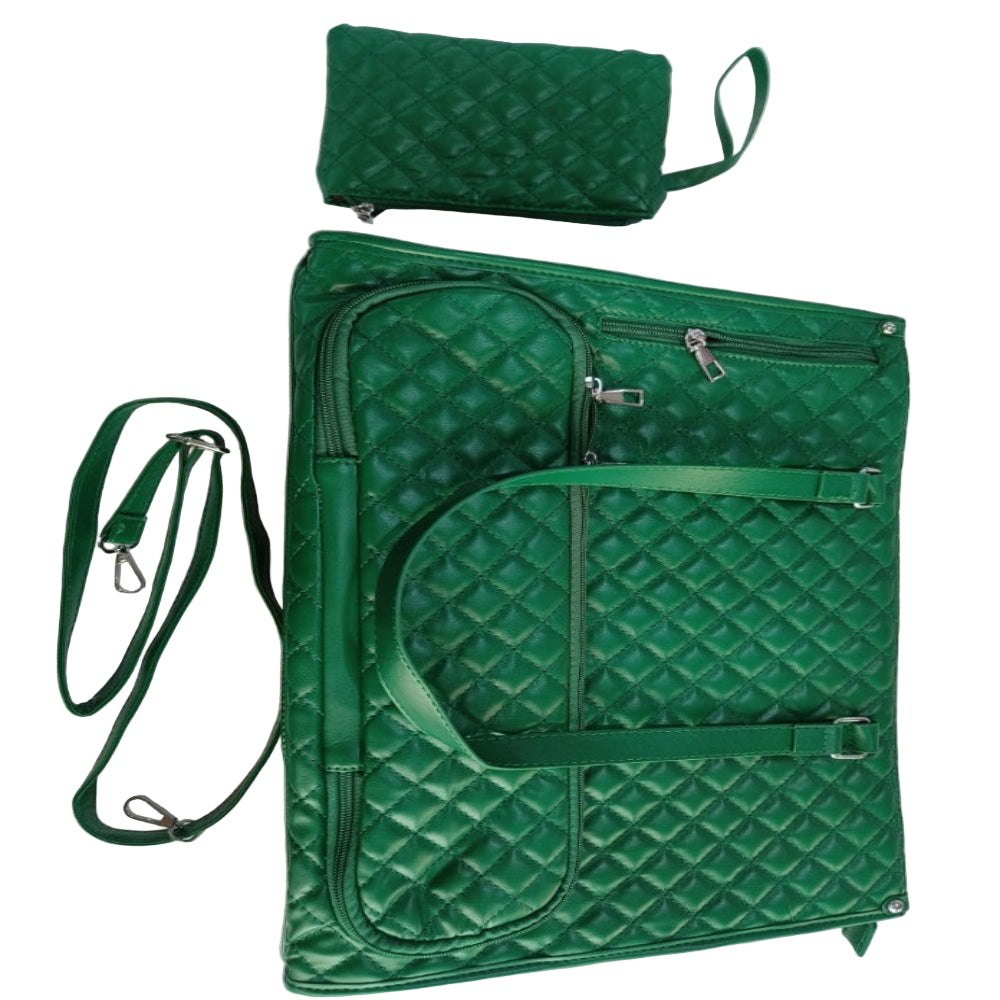 Artificial Leather Lunch Tote Bag Thermal Insulated Leak Proof Crossbody