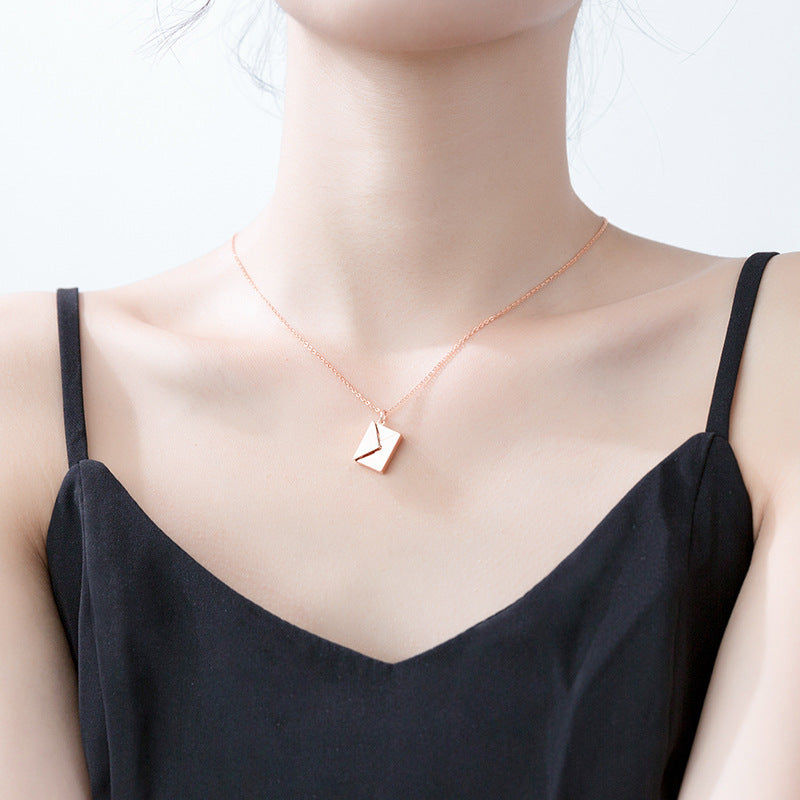 Veile Studios Love Letter Pendant Romantic Necklace Women Jewellery