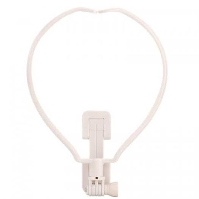 Cell Phone Holder Neck Mount Selfie Bracket For Cellphone White