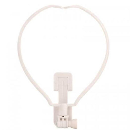 Cell Phone Holder Neck Mount Selfie Bracket For Cellphone White