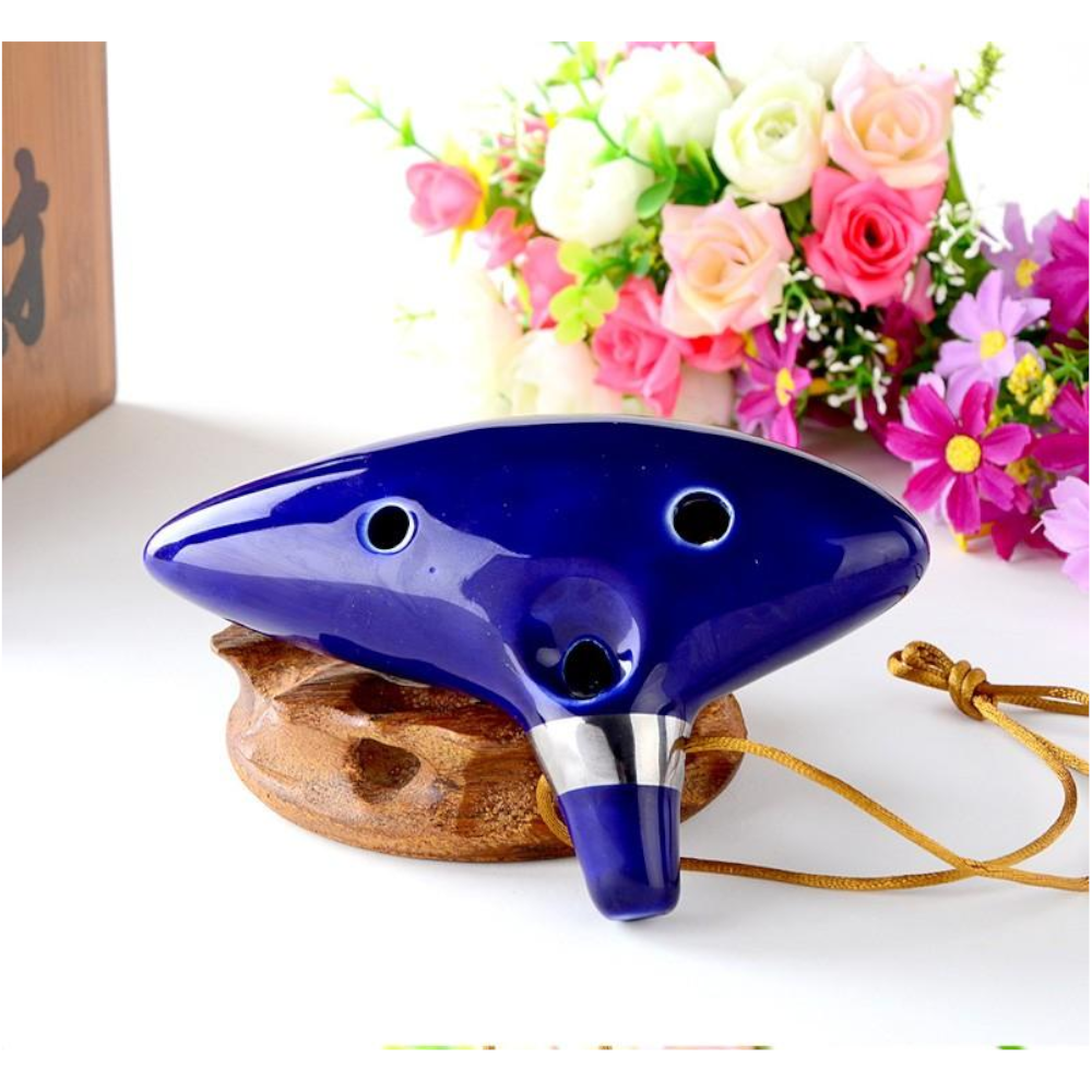 Ceramic Ocarina 12 Hole Kiln Fired Chinese Musical Instruments Beginners