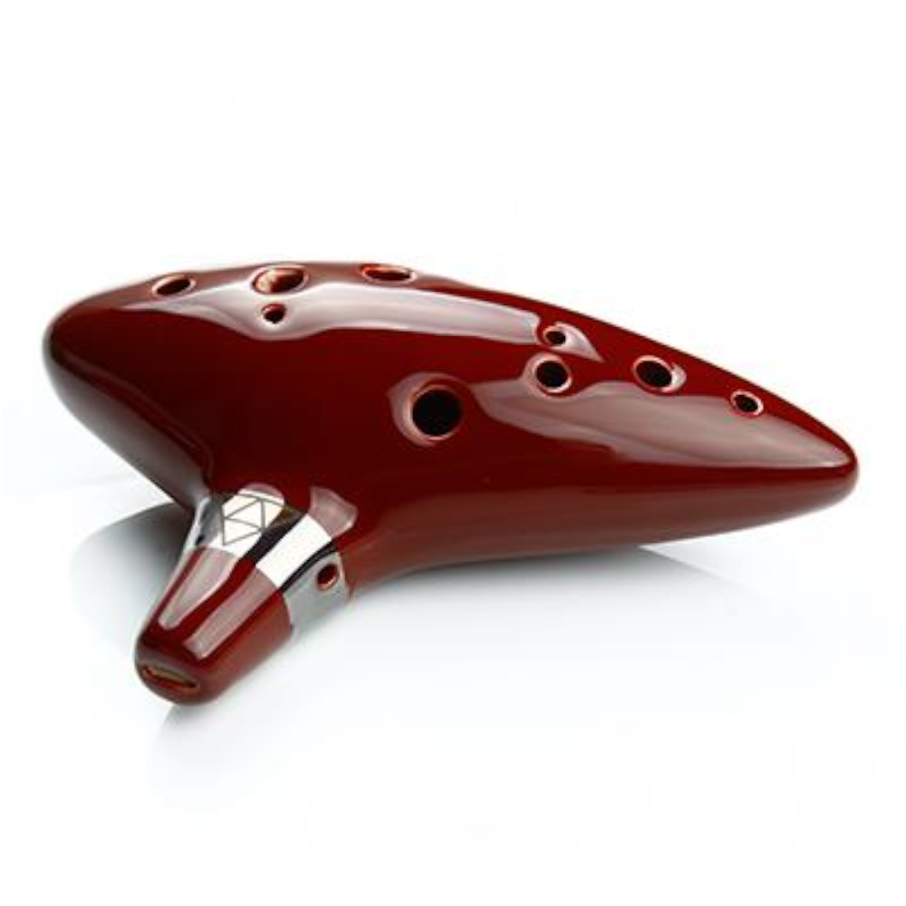 Ceramic Ocarina 12 Hole Kiln Fired Chinese Musical Instruments Beginners
