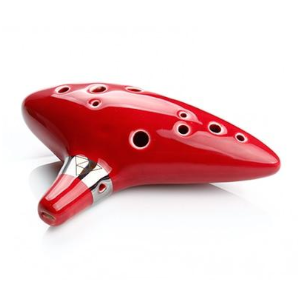 Ceramic Ocarina 12 Hole Kiln Fired Chinese Musical Instruments Beginners
