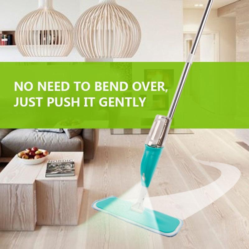 Blue Spray Mop With Sprayer Floor Ceramic Tile Cleaning Tool