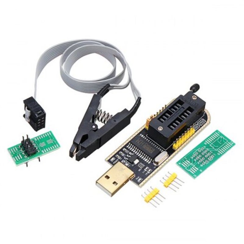 Ch341a 24 25 Series Eeprom Flash Bios Usb Programmer Module Soic8 Clip On Board Multi