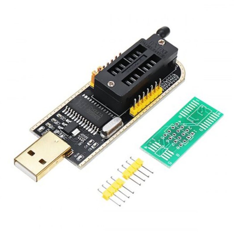 Ch341a 24 25 Series Eeprom Flash Bios Usb Programmer Module Soic8 Clip On Board Multi