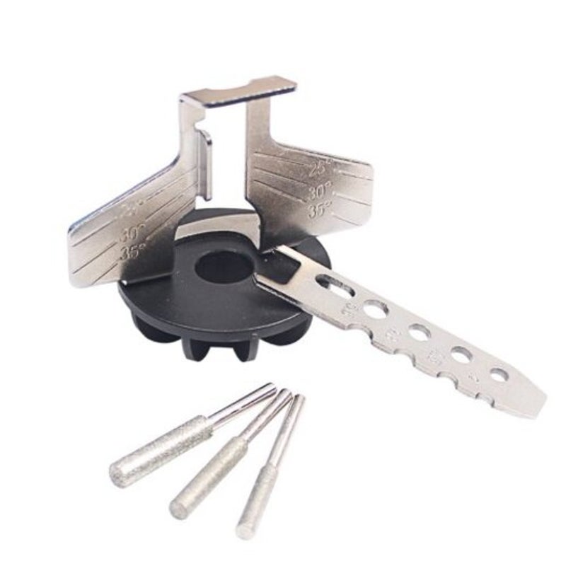 Chain Saw Tooth Grinding Tool Sharpening Attachment Accessories Silver