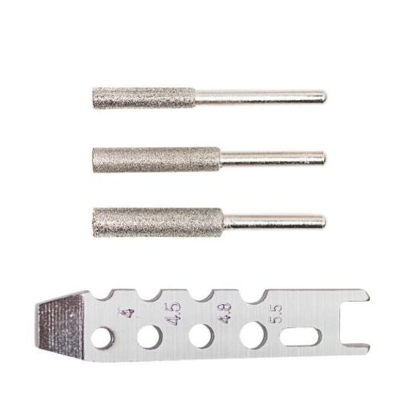 Chain Saw Tooth Grinding Tool Sharpening Attachment Accessories Silver