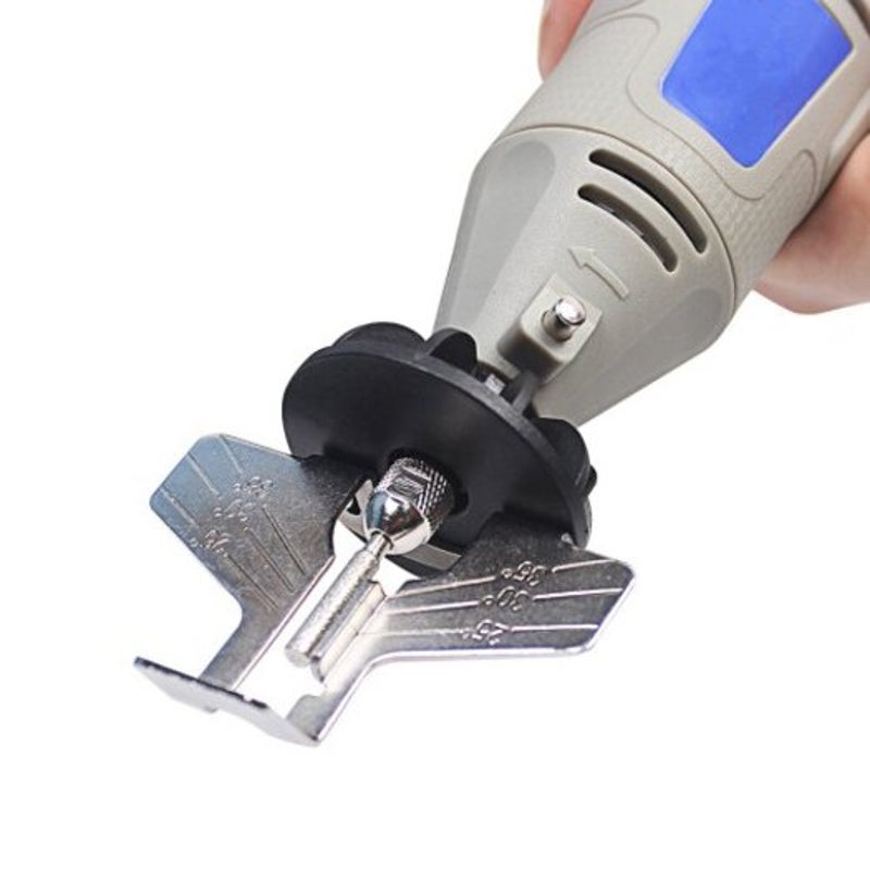 Chain Saw Tooth Grinding Tool Sharpening Attachment Accessories Silver