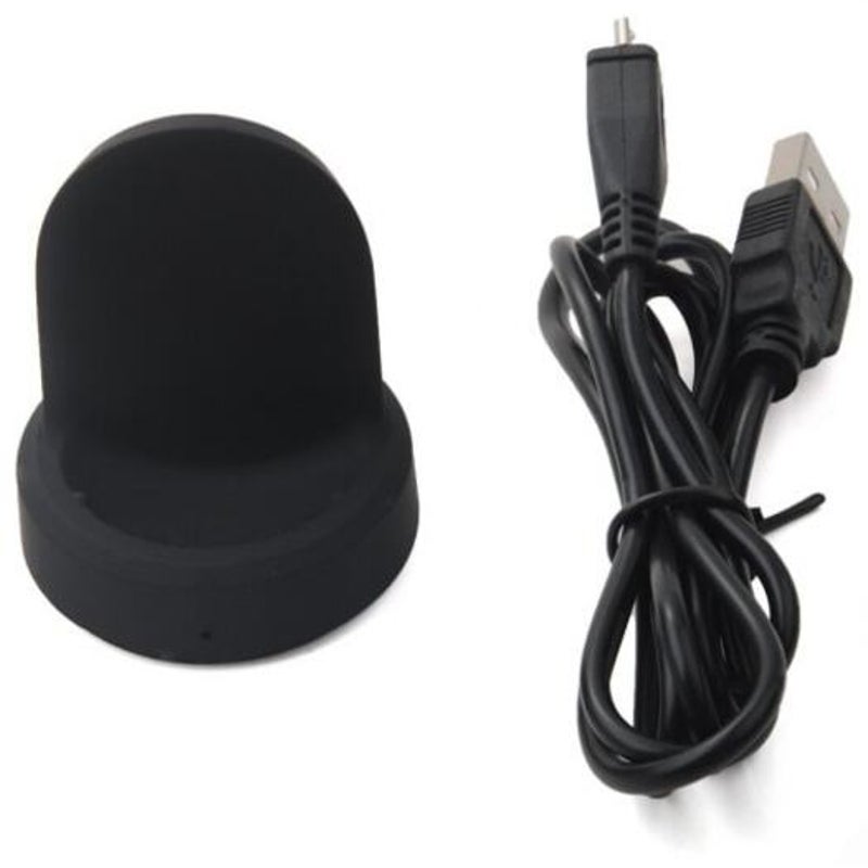 Charger Charging Cradle Dock For Samsung Galaxy Gear S3 Classic / Frontier Smart Watch Black
