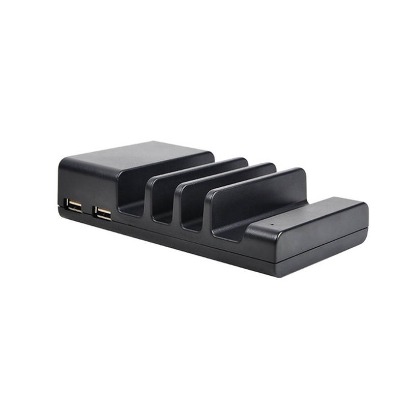 Universal 4 Port Usb Charging Bracket Base For Mobile Phones Black