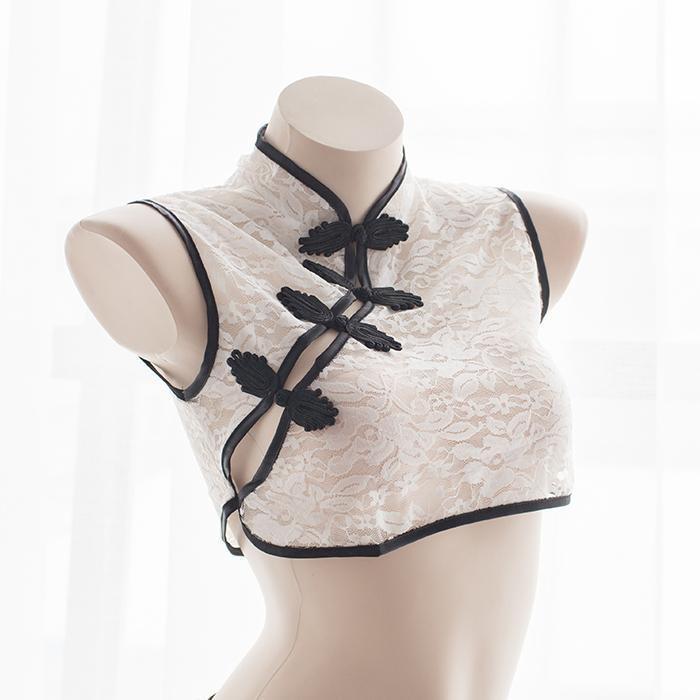 Cheongsam See Through Lingerie Set For Women