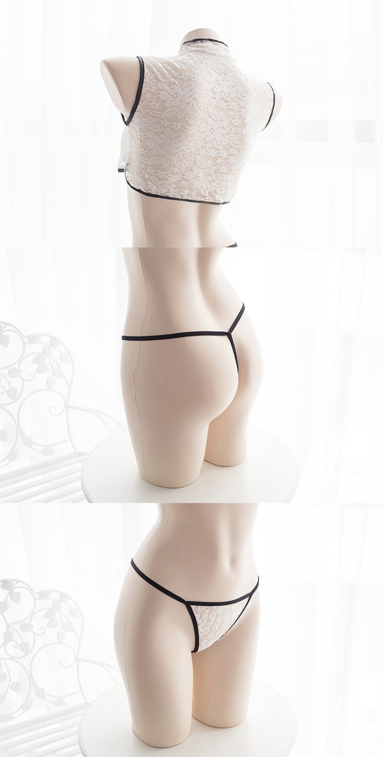 Cheongsam See Through Lingerie Set For Women