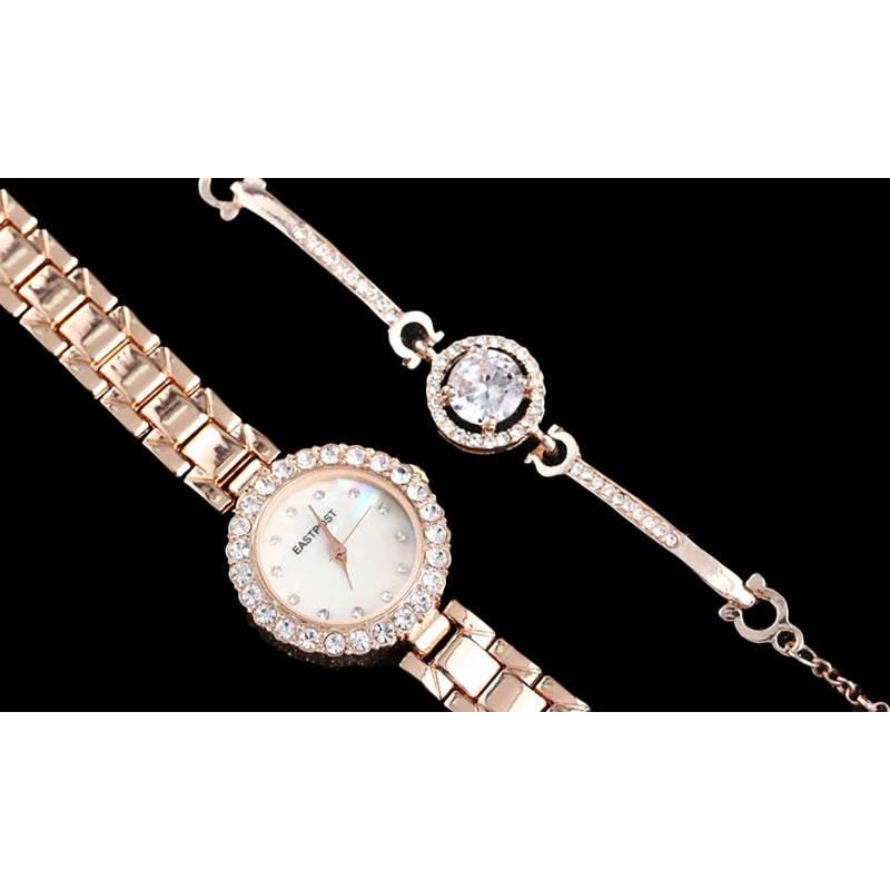 Veile Studios Women's Watches Chic Serene And Bracelet Set 2Pcs Lady Gift