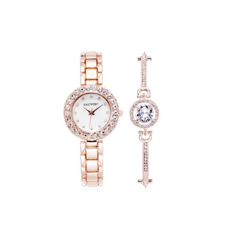 Veile Studios Women's Watches Chic Serene And Bracelet Set 2Pcs Lady Gift