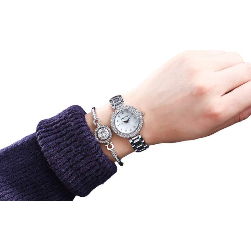 Veile Studios Women's Watches Chic Serene And Bracelet Set 2Pcs Lady Gift