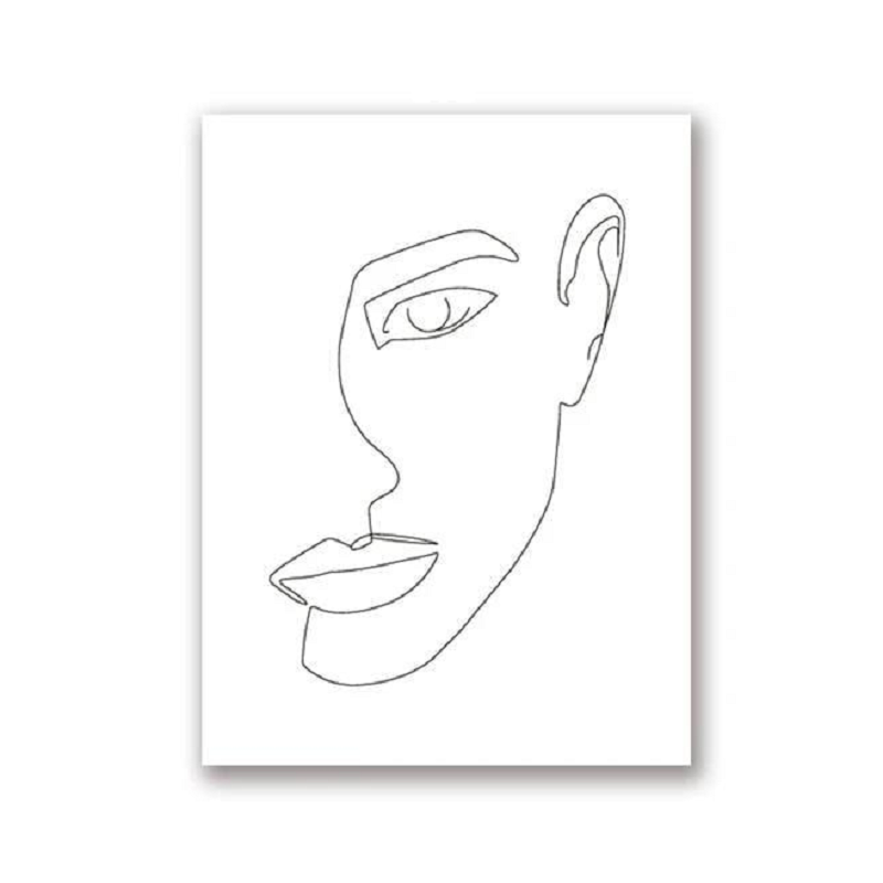 Chic Feminine Canvas Simple Wall Art Decor