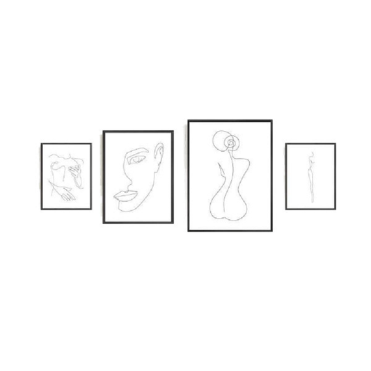 Chic Feminine Canvas Simple Wall Art Decor