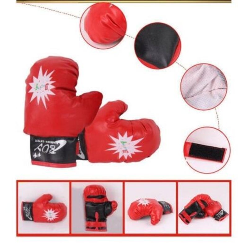 Children Boxing Gloves Punch Mitt Fitness Exercise Toy