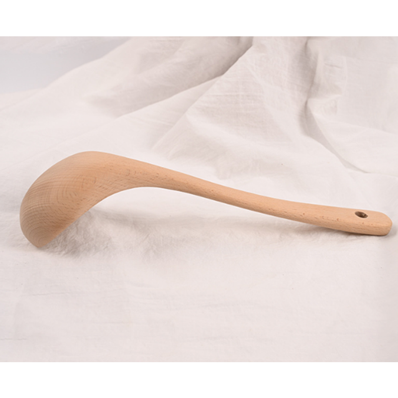 Chinese Style Beech Kitchen Tableware Soup Ladle Spoon