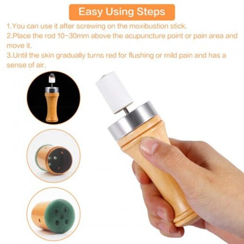 Chinese Traditional Moxibustion Massage Rod For Facial Sterilization Mites