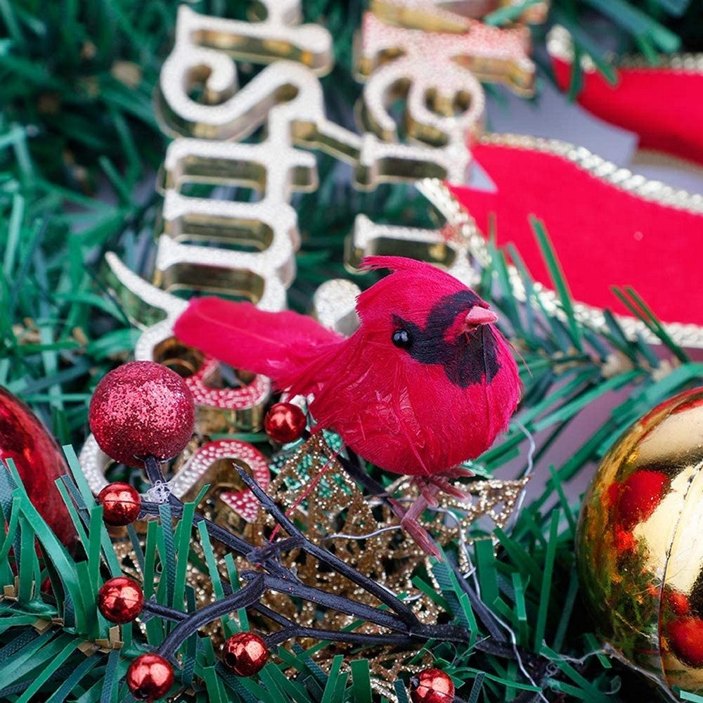Christmas Cardinal Birds Artificial Decoration Pendant