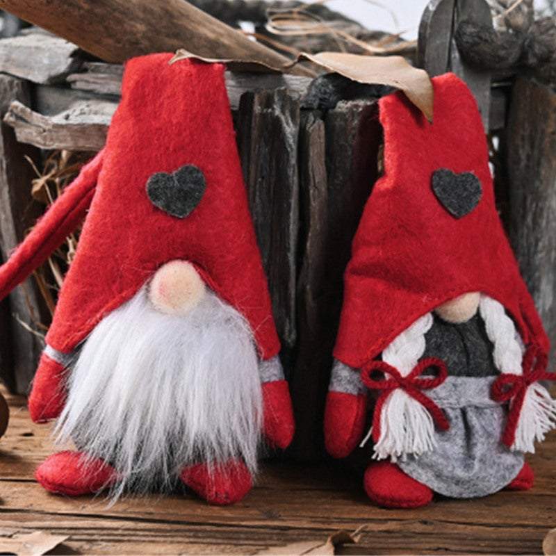 Christmas Decorations Faceless Doll Ornament Male Female
