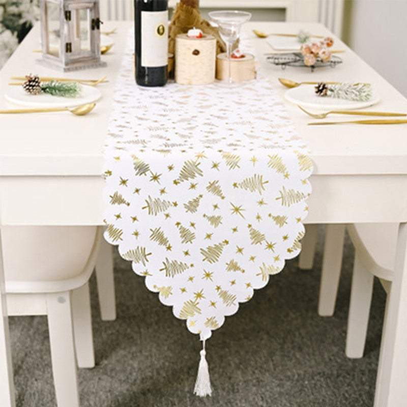 Tablecloths Trees Or Stars Christmas Runner Home Decor