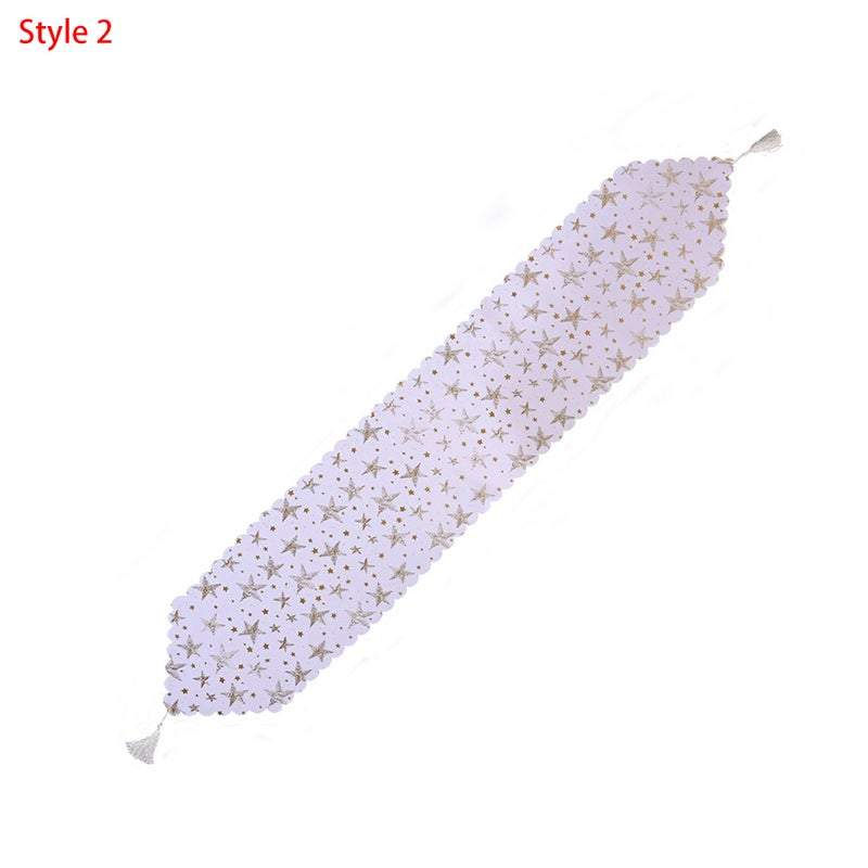 Tablecloths Trees Or Stars Christmas Runner Home Decor
