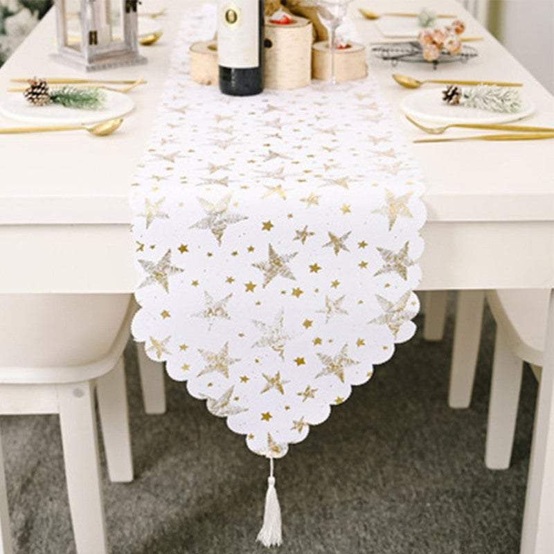 Tablecloths Trees Or Stars Christmas Runner Home Decor