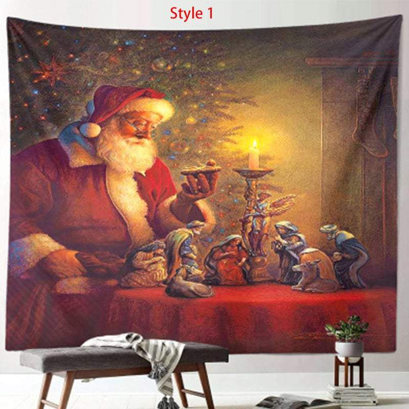 Wall Hangings Tapestries Christmas Tapestry Party Decoration Festive