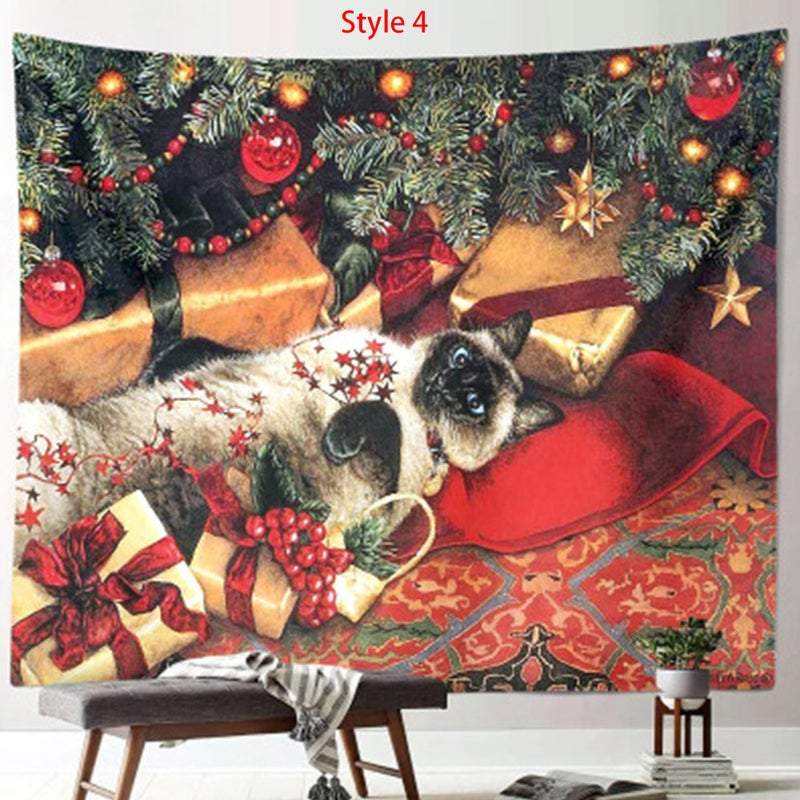 Wall Hangings Tapestries Christmas Tapestry Party Decoration Festive