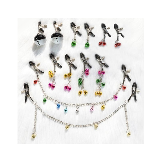 Christmas Bells Nipple Clamps Breast Clips Bdsm Bondage Restraints