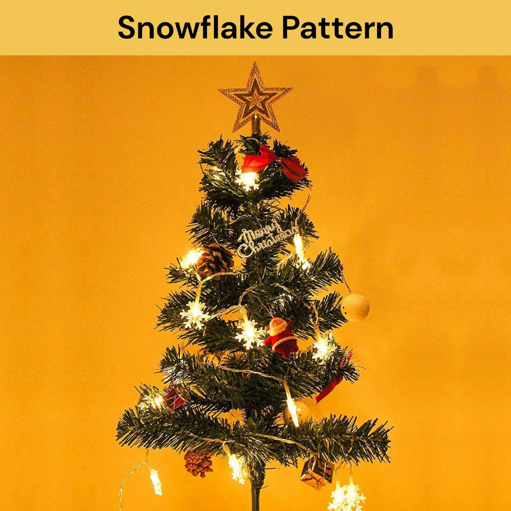 Christmas Lights Snowflake Indoor String Led Party Decorations