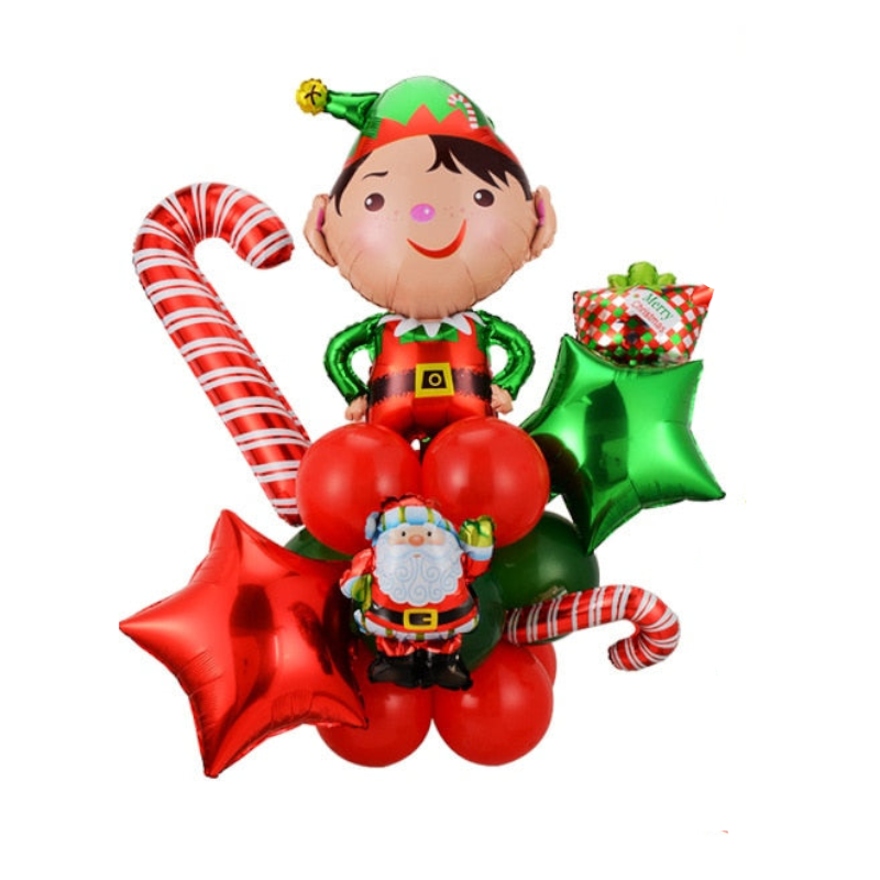Christmas Party Foil Balloons Set