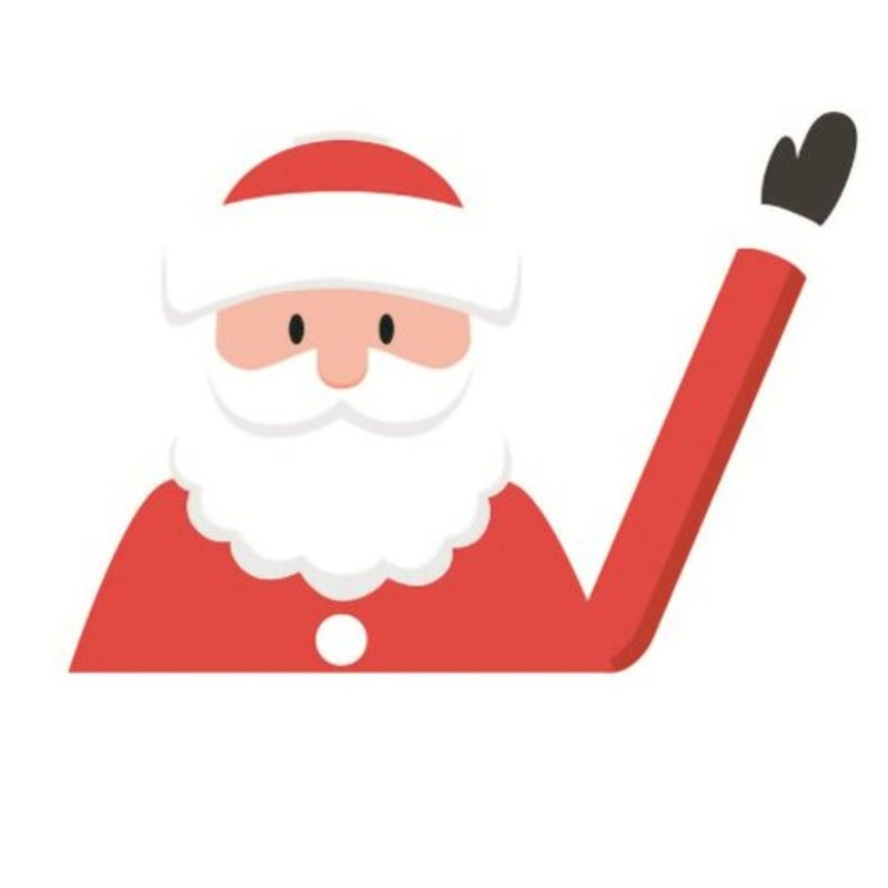 Christmas Car Wiper Stickers 3D Waving Santa Claus Rear Windshield Decor