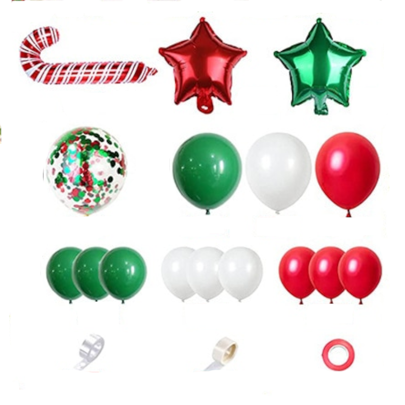 Christmas Garland Arch Tree Balloons Set Party Decorations