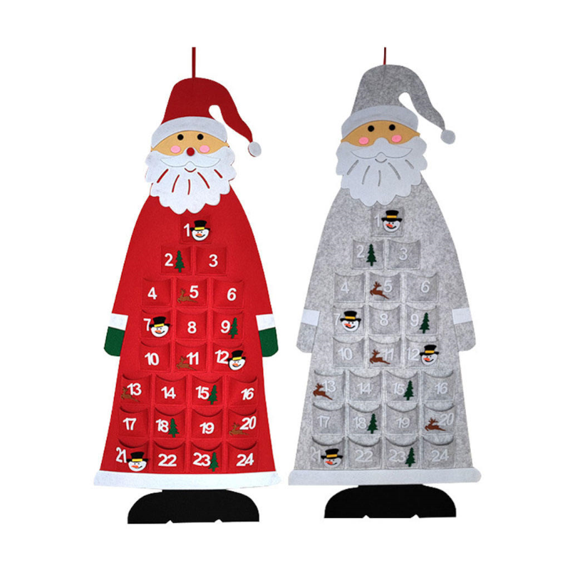 Christmas Hanging Santa Felt Advent Calendar