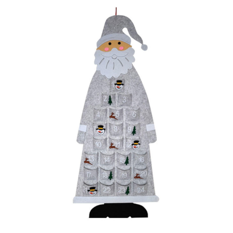Christmas Hanging Santa Felt Advent Calendar