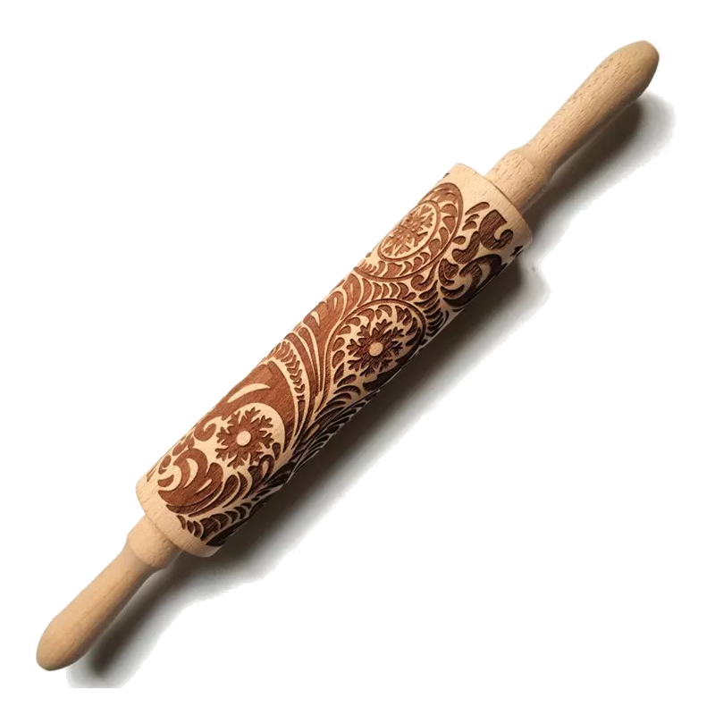 Christmas Snowflake Boho Mandala Printed Rolling Pin