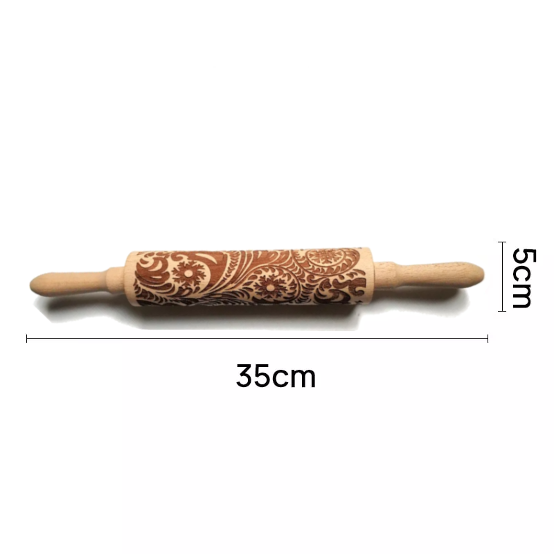 Christmas Snowflake Boho Mandala Printed Rolling Pin