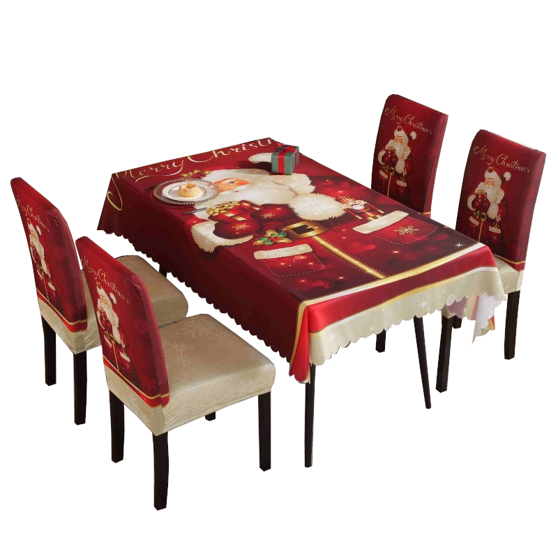Christmas Tablecloths Chair Covers Party Decorations